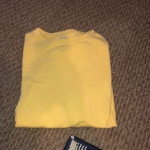 Long sleeve yellow tee